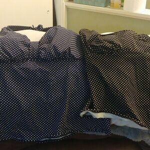 Lands End Tankini Tops 18DD.  Polka Dots. Black And White And Navy And White